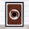 Espresso & Coffee Beans Photograph Wall Art Print