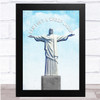 Christ The Redeemer Can I Get A Whoop Clouds Wall Art Print