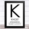 Khost Afghanistan Wall Art Print
