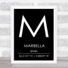 Marbella Spain Wall Art Print