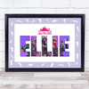 Fortnite Purple Border Logo Any Name Personalised Wall Art Print