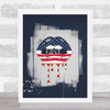 American Lips Paint Urban Love Wall Art Print