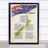 National Anthem Of New Zealand Wall Art Print