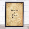 Rustic Border Welcome To Baby Shower Personalised Event Party Decoration Sign