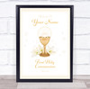 Neutral First Holy Communion Personalised Event Occasion Party Decoration Sign