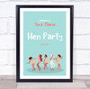 Woman Posing Welcome Hen Personalised Event Occasion Party Decoration Sign