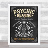 Psychic Tarot Crystal Reading Festival Chalk Personalised Event Party Sign