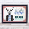 Hipster What Goes On Stag Stays On Stag Do Personalised Event Party Sign