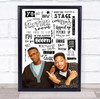 DJ Jazzy Jeff & The Fresh Prince Boom! Shake The Room Crazy Typography Music Song Lyric Art Print