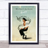 Michael Jackson Beat It Music Notes Swirl Music Song Lyric Wall Art Print