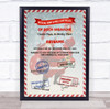 North Pole Good Behaviour Candy Cane Christmas Personalised Certificate Award