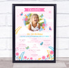 Floral Photo Any Age Birthday Favourite Things Interests Milestones Gift Print Floral Photo Any Age Birthday Favourite Things Interests Milestones Gift Print