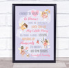 Fairy Purple Child Girl Loves Favourite Things Children's Wall Art Print