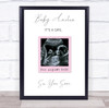 Baby Scan Picture Photo Pregnancy Gender Reveal Girl Keepsake Gift Print