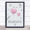Hearts Characters Mother And Child Doodle Personalised Gift Art Print