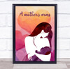 Light Pink A Mother's Arms Personalised Gift Art Print