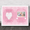 40 Years Marriage 40th Wedding Anniversary Couple Photo Frame Details Gift Print