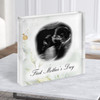 1st Mothers Day Leaves Ultrasound Pregnancy Scan Photo Square Acrylic Block