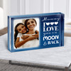 Mothers Day Photo Love You To The Moon & Back Personalised Acrylic Block