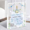 Peter Rabbit Nursery Favourite Things Child Baby Blue Acrylic Block