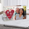 15 Years 15th Anniversary Wedding Heart Photo Personalised Gift Acrylic Block