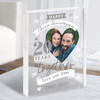 20 Years Together 20th Wedding Anniversary China Photo Gift Acrylic Block