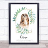 Lhasa Apso Memorial Forever In Our Hearts Dog Pet Personalised Gift Print