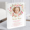 Any Age Birthday Favourite Things Milestones Floral Photo Acrylic Block