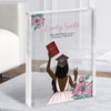 Pink Flowers Dark Skin Graduate Girl Graduation Congratulations Acrylic Block