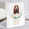 Basset Hound Dog Pet Memorial Loving Memory Personalised Gift Acrylic Block