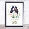 Dog Memorial In Loving Memory Style 5 Personalised Gift Print