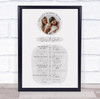 Our Love Journey So Far Special Dates Family Couple Photo Personalised Print