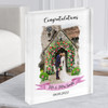 Wedding Day Congratulations Love Church Traditional Gift Acrylic Block