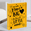 Yellow It Takes A Big Heart Teacher Thank You School Gift Acrylic Block