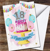 18th Eighteenth Pink Drip Teenager Cake Balloons Personalised Birthday Card