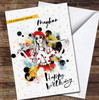 Sister Birthday Fashion Woman In Spotted Shirt Yellow Personalised Birthday Card
