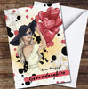 Granddaughter Birthday Heart Balloons Fashion Woman Personalised Birthday Card