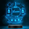 Pirate Ship Boat Personalised Gift Colour Changing LED Lamp Night Light