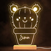 Kids Bear In A Pot Personalised Gift Warm White Lamp Night Light