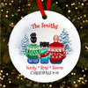 Family In Christmas Jumpers Personalised Christmas Tree Ornament Decoration