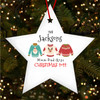 Family 3 Name Jumpers Star Personalised Christmas Tree Ornament Decoration
