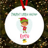 Light Colour Hair Elf Helper Personalised Christmas Tree Ornament Decoration