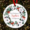 First As Grandparents Floral Personalised Christmas Tree Ornament Decoration First As Grandparents Floral Personalised Christmas Tree Ornament Decoration