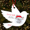 Mouse Baby's 1st Robin Bauble Personalised Christmas Tree Ornament Decoration