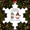 Grandparents Gnomes Personalised Christmas Tree Ornament Decoration