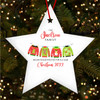 Family Name Jumpers Star Bauble Personalised Christmas Tree Ornament Decoration