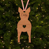 Miniature Bull Terrier Dog Bauble Ornament Christmas Tree Decoration