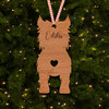 Cairn Terrier Dog Bauble Dog Bum Ornament Personalised Christmas Tree Decoration