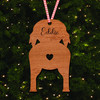 Japanese Chin Dog Bauble Dog Bum Ornament Personalised Christmas Tree Decoration
