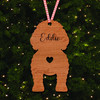 Aussiedoodle Dog Bauble Dog Bum Ornament Personalised Christmas Tree Decoration